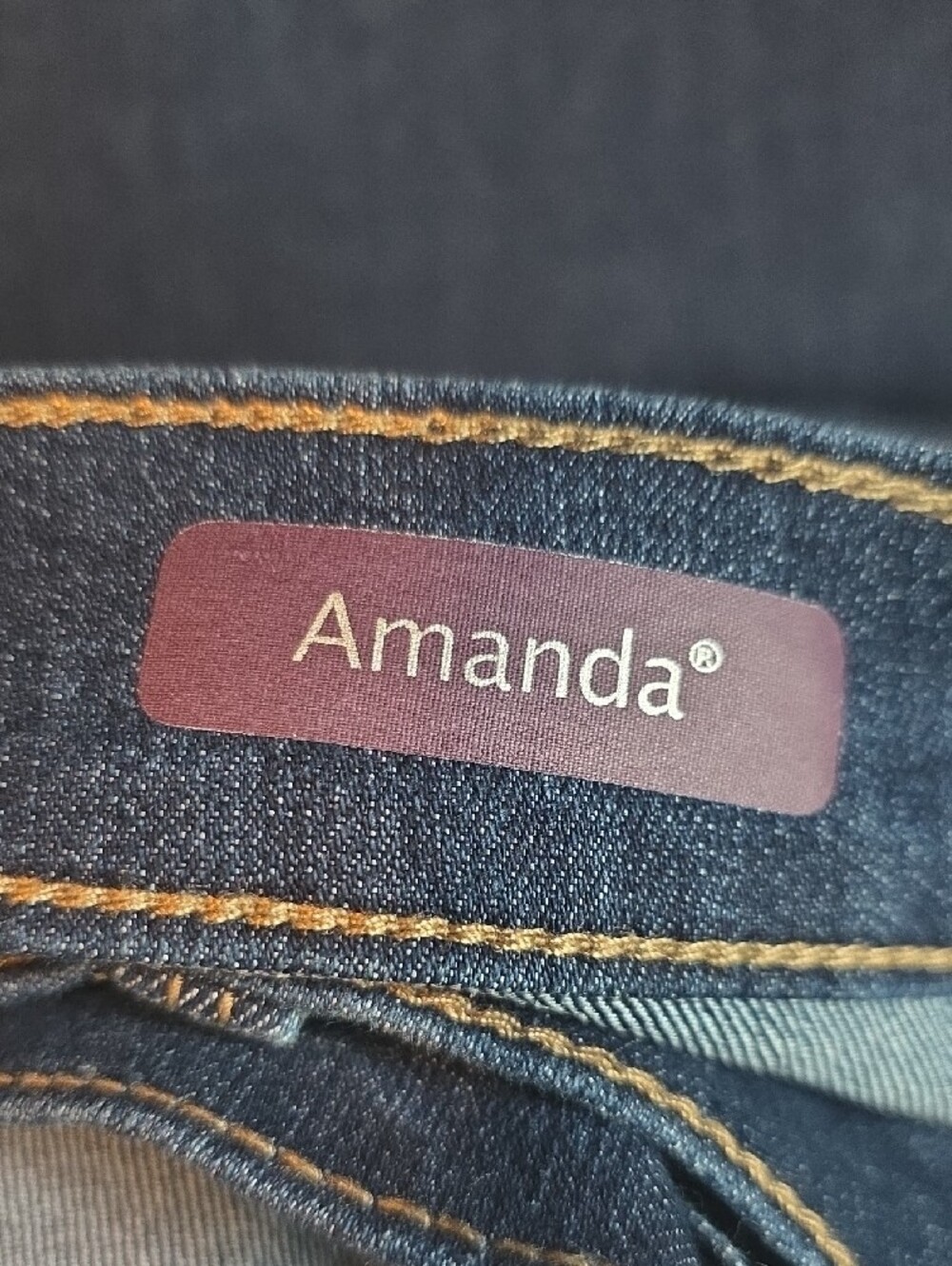 Gloria Vanderbilt Amanda Slimming Jeans in Dark Blue Denim Size 20W Short - Picture 4 of 9